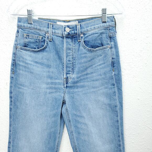 FRANK & EILEEN High Rise Light Wash The Monaghan Mom Crop Jeans - Picture 5 of 16
